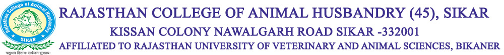 RAJASTHAN COLLEGE OF ANIMAL HUSBANDRY 